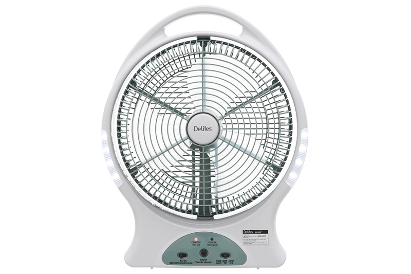 Quạt sạc Delites QS001 -lồng quạt đan khít