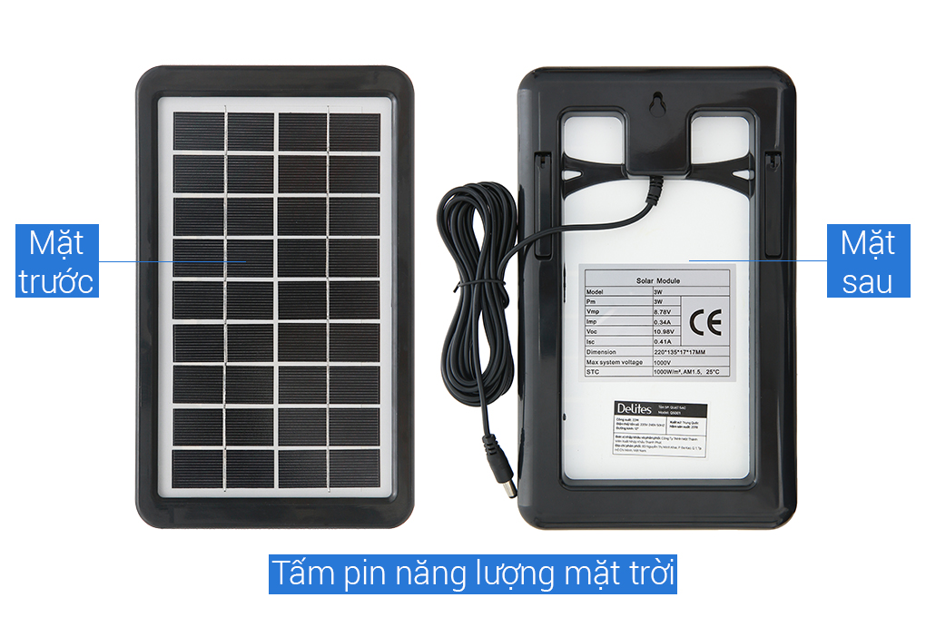 Quạt sạc điện Delites QS001