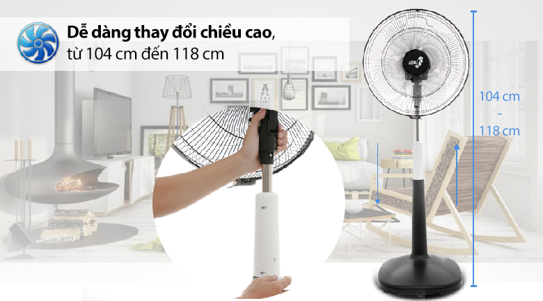 Quạt đứng Asia D16022-DV0