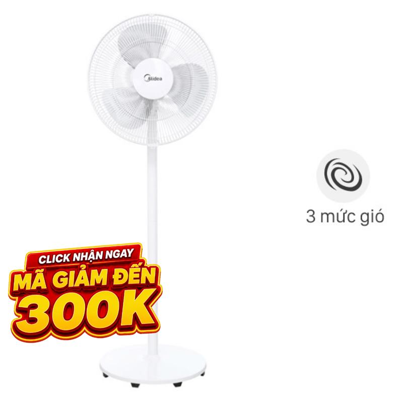 Quạt đứng Midea  3 cánh FS40-18C 50W