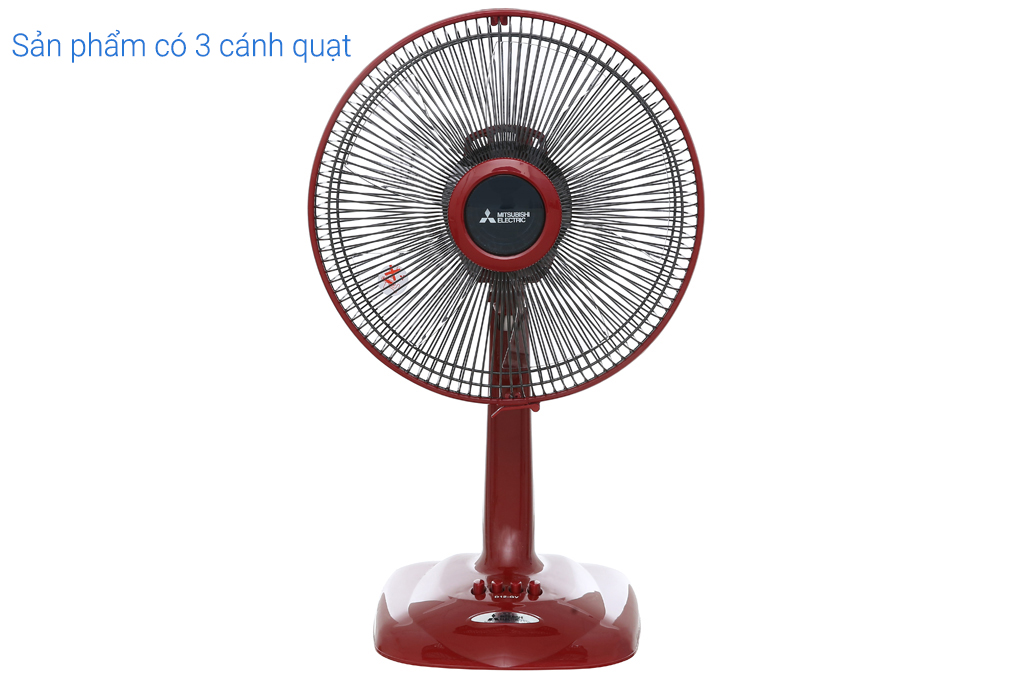 Quạt bàn Mitsubishi Electric 3 cánh D12-GV CY-RD 38W Màu Đỏ