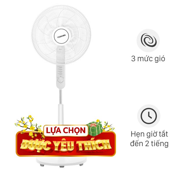 Quạt đứng Toshiba 5 cánh F-LSA10(W)VN 50W