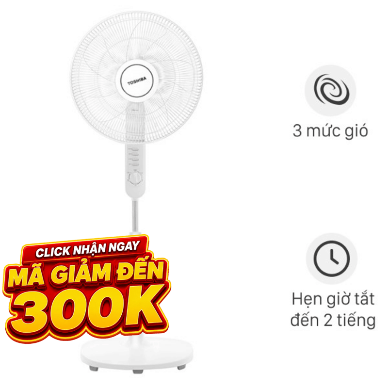 Quạt đứng Toshiba  5 cánh F-LSA10(W)VN 50W