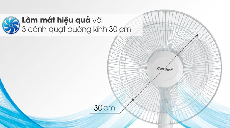 Quạt bàn Comfee 3 cánh CF-TF3008MB 36W