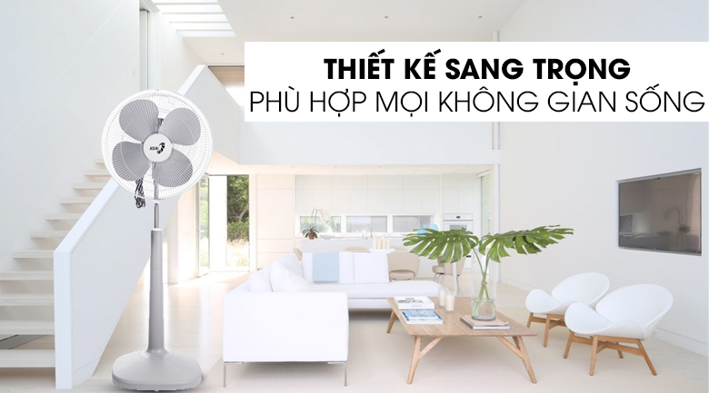 Thiết kế - Quạt đứng Asia D16026-XV0 Xám