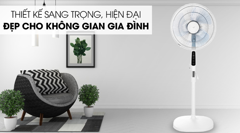 Quạt đứng Asia D16028-TV0 Trắng