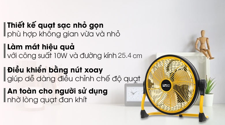 Quạt sạc AC ARF01D113 10W