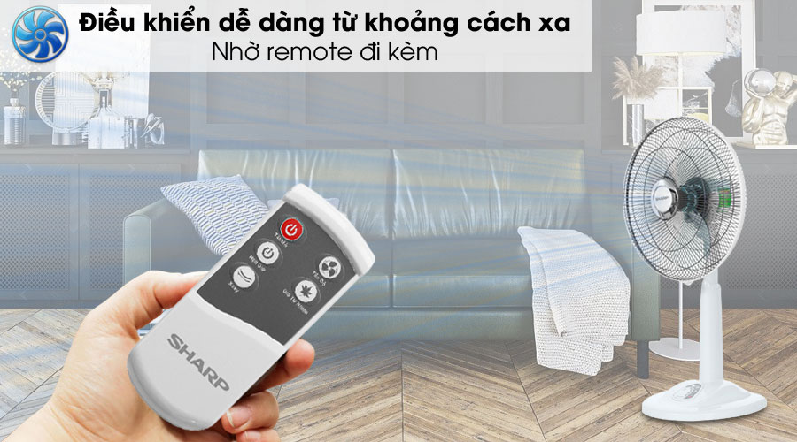 Remote - Quạt lửng Sharp PJ-L40RV-WH