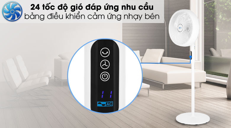 Quạt đứng AC DC inverter ASF01D145 16W