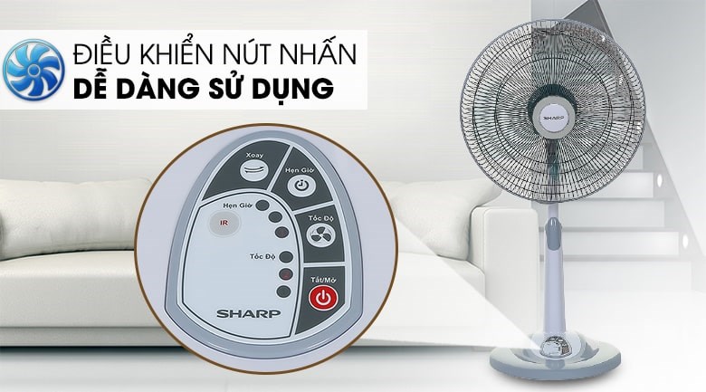 Quạt đứng Sharp PJ-L40RV-LG