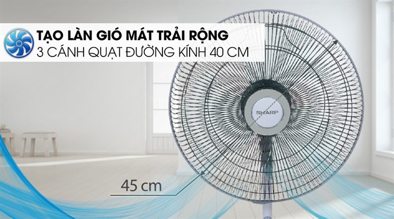 Quạt đứng Sharp PJ-L40RV-LG