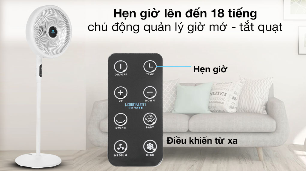 Quạt đứng Hawonkoo DC inverter FDH-012