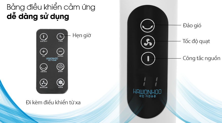 Điều khiển Quạt đứng Hawokoo FDH-012