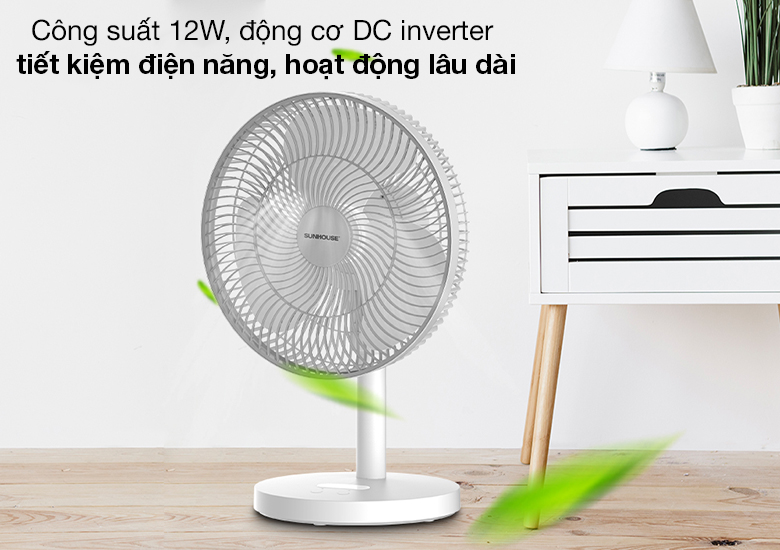 Công suất - Quạt sạc điện Sunhouse SHD7115