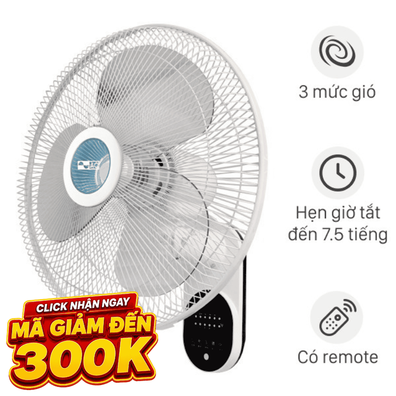Quạt treo tường AC  3 cánh AWF02A163 55W