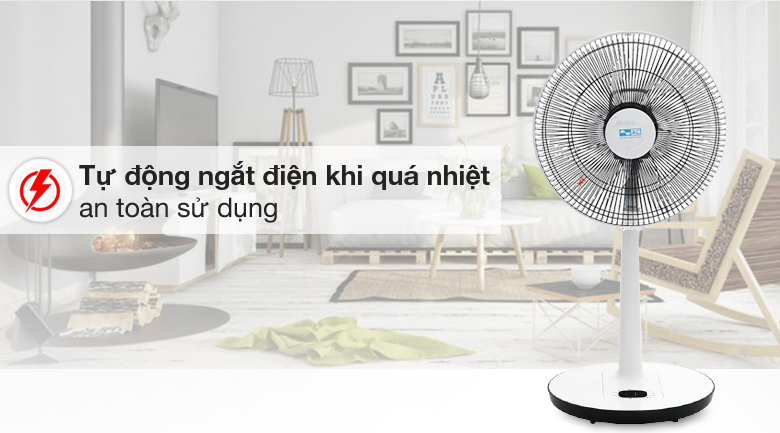 Tự ngắt - Quạt lửng AC DC inverter ALF01D147-W Tự ngắt - Quạt lửng AC DC inverter ALF01D147-W