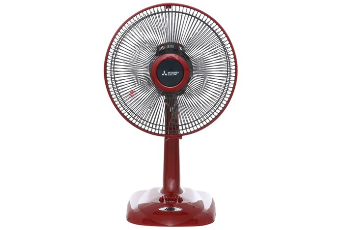 Quạt bàn Mitsubishi Electric 5 cánh D12-GA CY-RD 37W Màu Đỏ