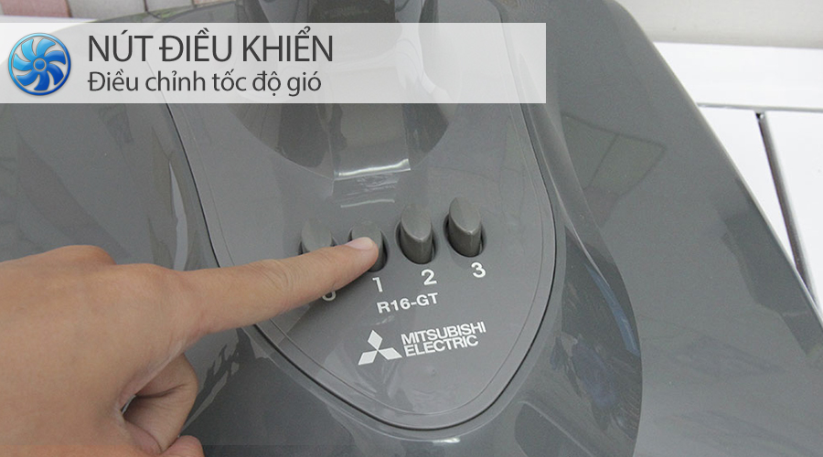 Quạt lửng Mitsubishi Electric 3 cánh R16-GA CY-GY 45W - 11