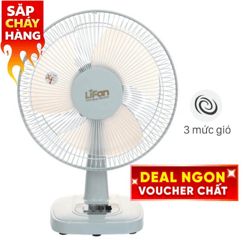 Quạt bàn Lifan  3 cánh B-212 35W