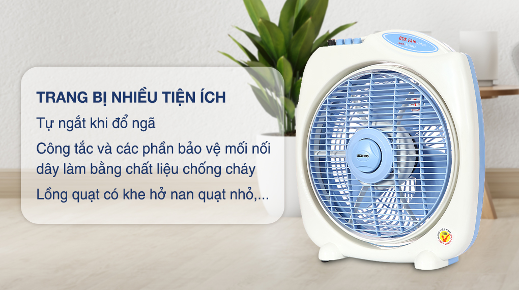 Quạt hộp Senko BD1012 - Tiện ích