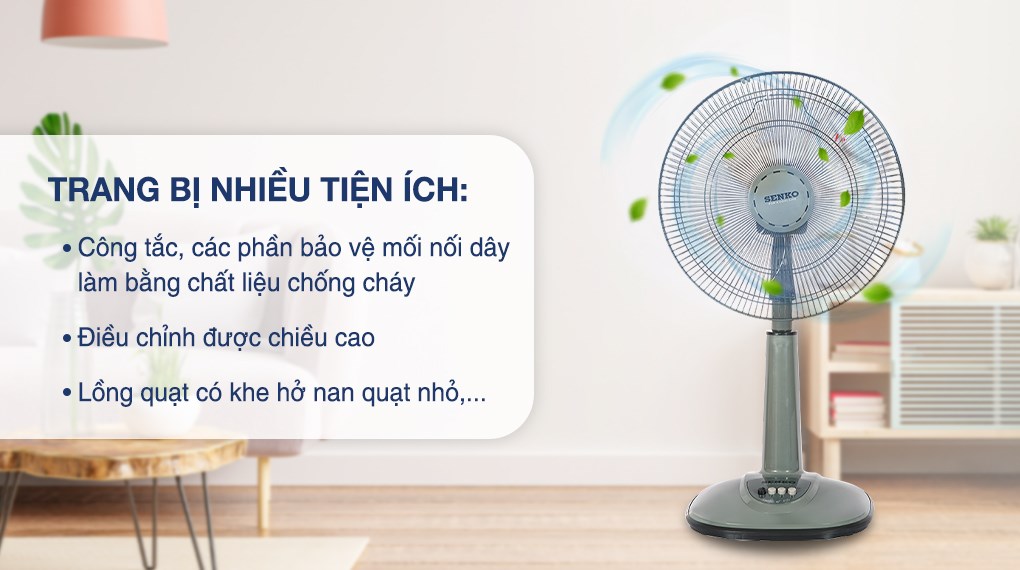Quạt lửng Senko 3 cánh L1638 47W
