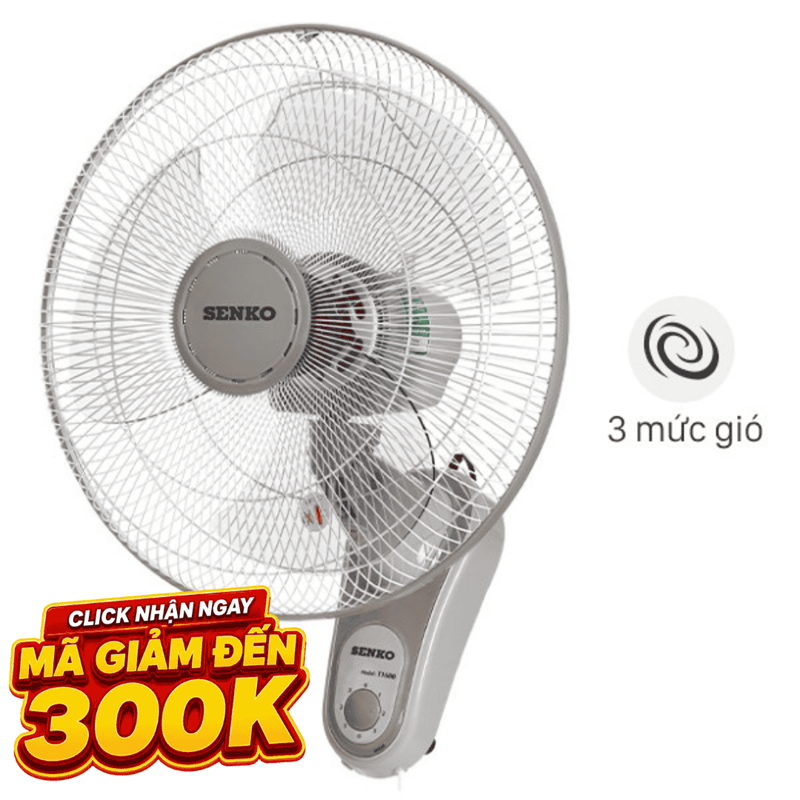 Quạt treo tường Senko 3 cánh T1680 47W