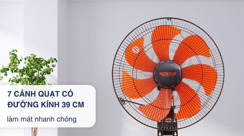 Quạt treo tường Senko 7 cánh TC1622 65W