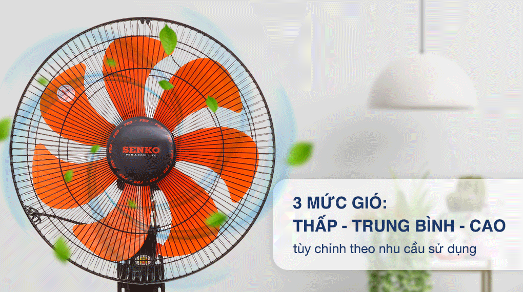 Quạt treo tường Senko 7 cánh TC1622 65W