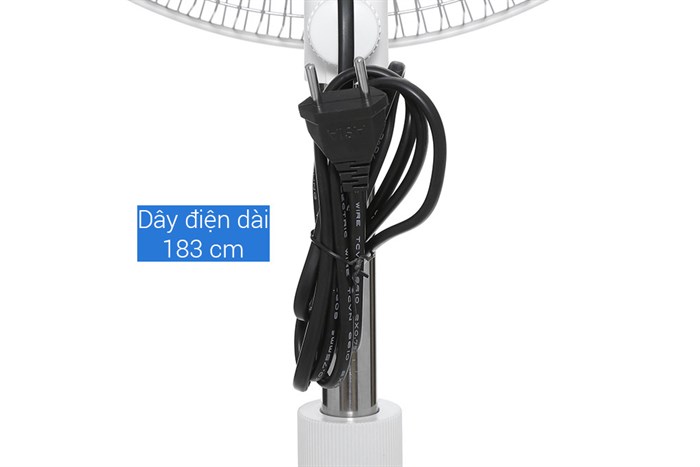 Quạt đứng Asia 3 cánh VY449690 55W Màu Trắng