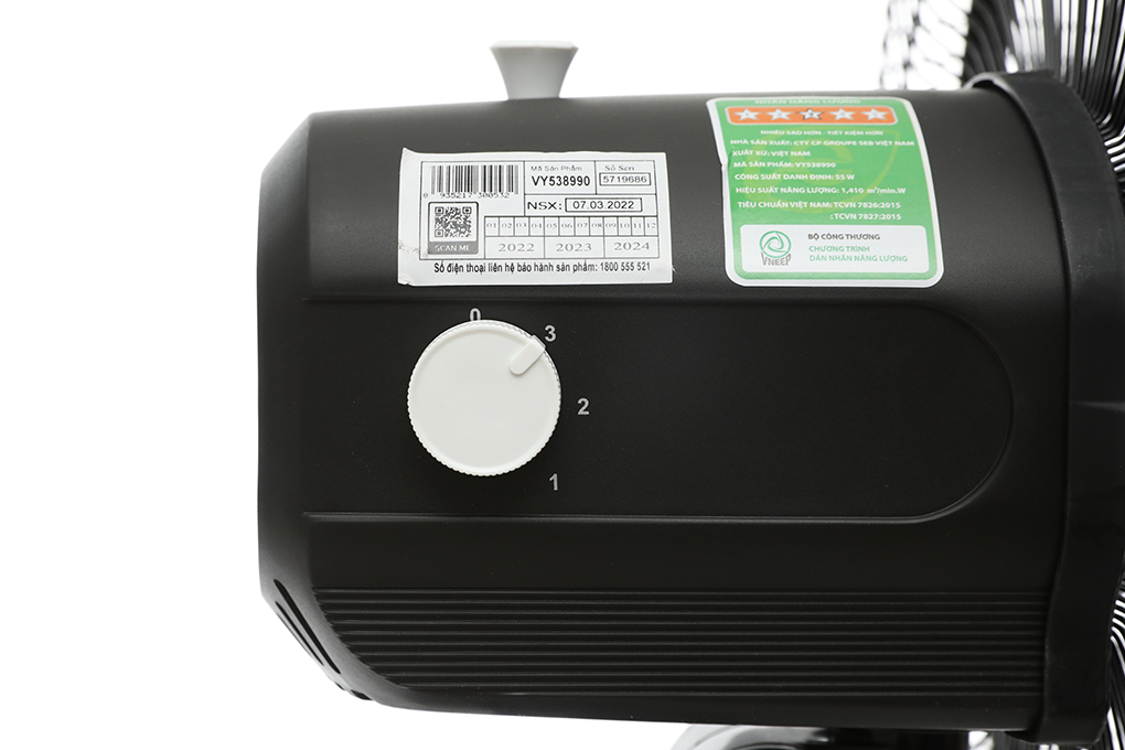 Quạt lửng Asia 5 cánh VY538990 55W Màu Đen