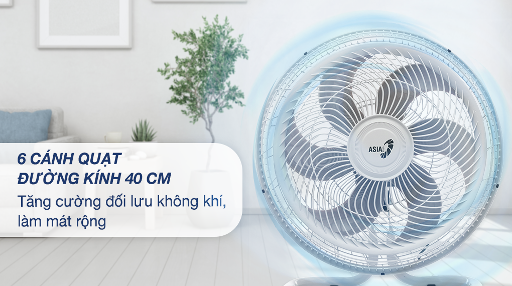 Quạt sàn Asia 6 cánh VY636790 80W