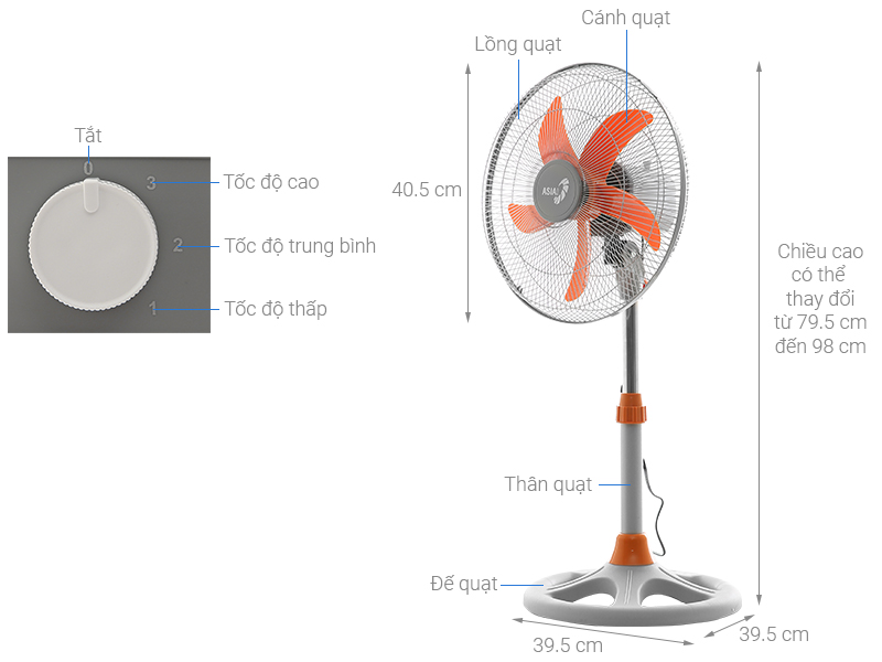 Quạt lửng Asia VY538790