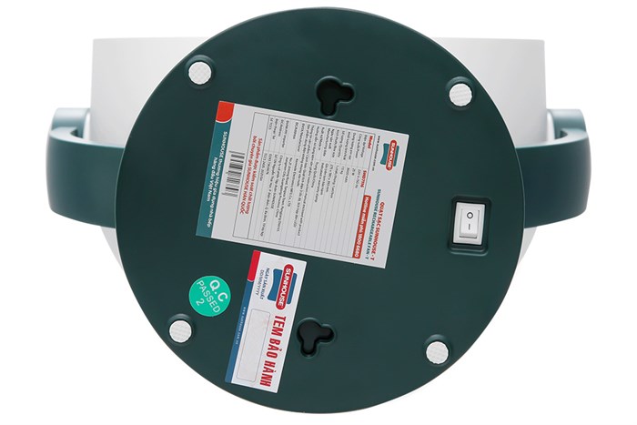 Quạt sạc điện Sunhouse 5 cánh SHD7116 25W Màu Trắng - Xanh