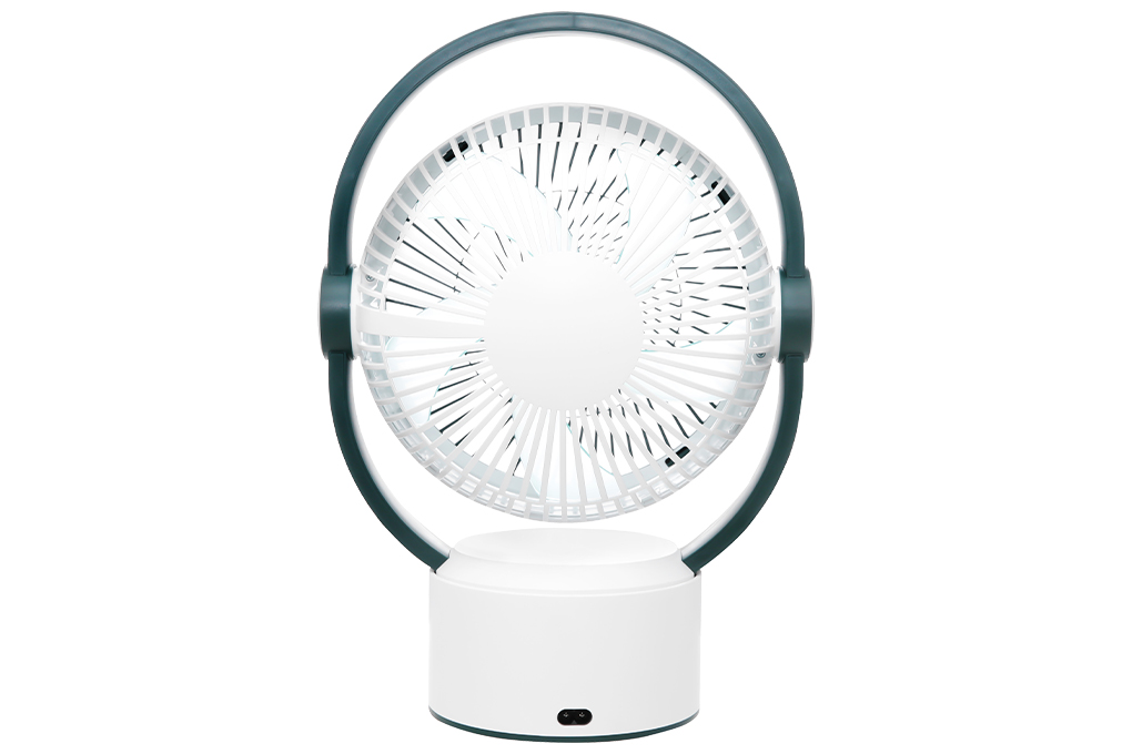 Quạt sạc điện Sunhouse 5 cánh SHD7116 25W Màu Trắng - Xanh