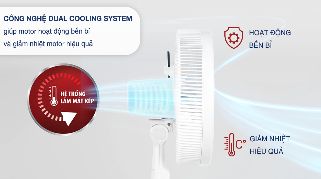 Quạt đứng Tefal 6 cánh VH689690 80W