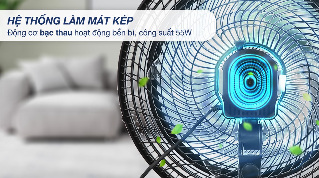 Quạt đứng Asia 5 cánh VY619990 55W