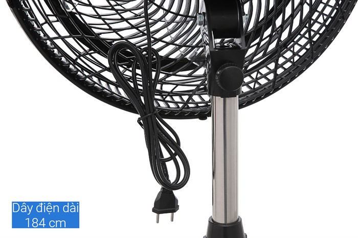 Quạt đứng Asia 5 cánh VY619990 55W Màu Đen