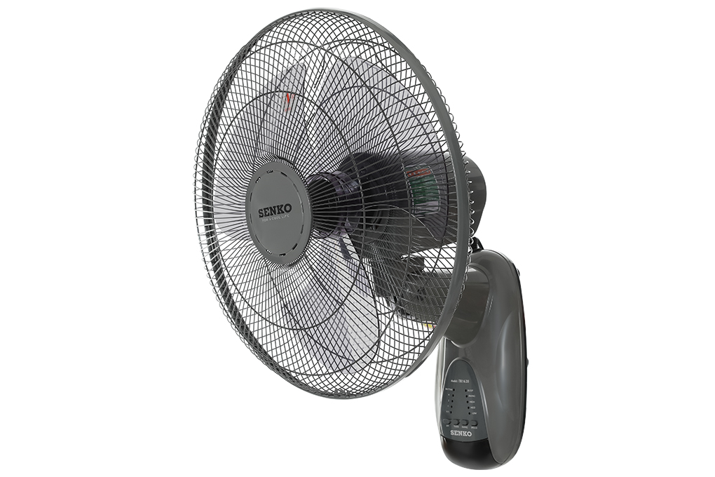 Quạt treo tường Senko 3 cánh TR1628 47W Màu Xám