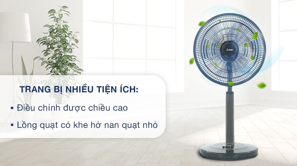 Quạt lửng Mitsubishi Electric 3 cánh R16A-GB CY-GY 45W