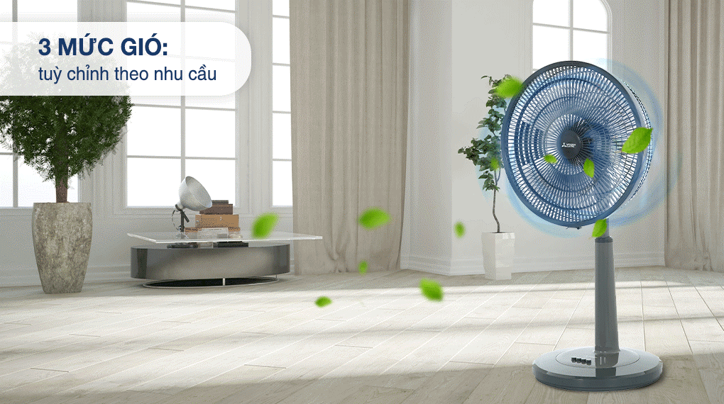 Quạt lửng Mitsubishi Electric 3 cánh R16A-GB CY-GY 45W