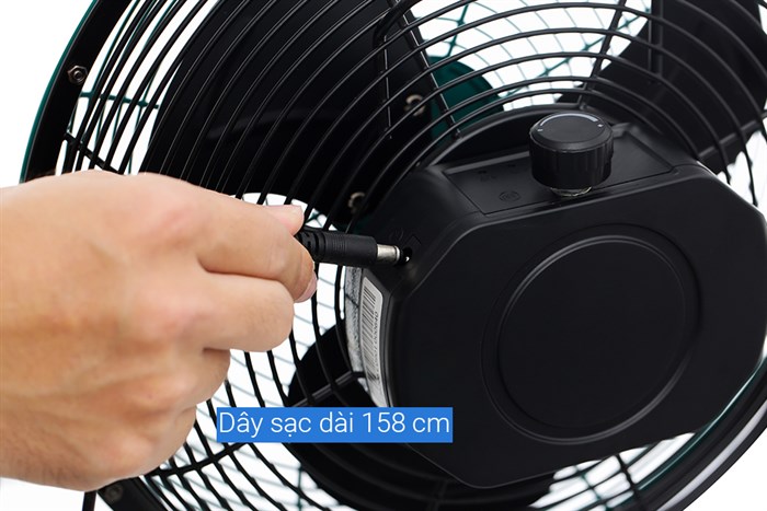 Quạt sạc điện AC 3 cánh ARF01D103 6W Màu Xanh