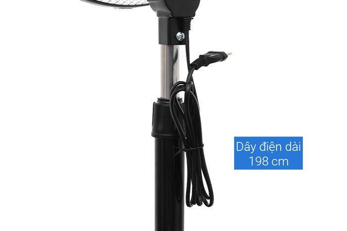 Quạt lửng Senko 5 cánh LTS1632 60W Màu Đen - Cam