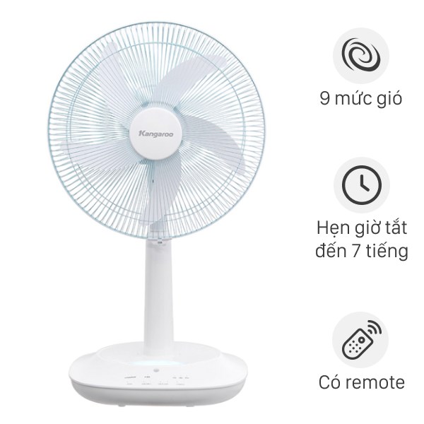 Quạt Sạc Điện Kangaroo 5 Cánh Kg748 24W