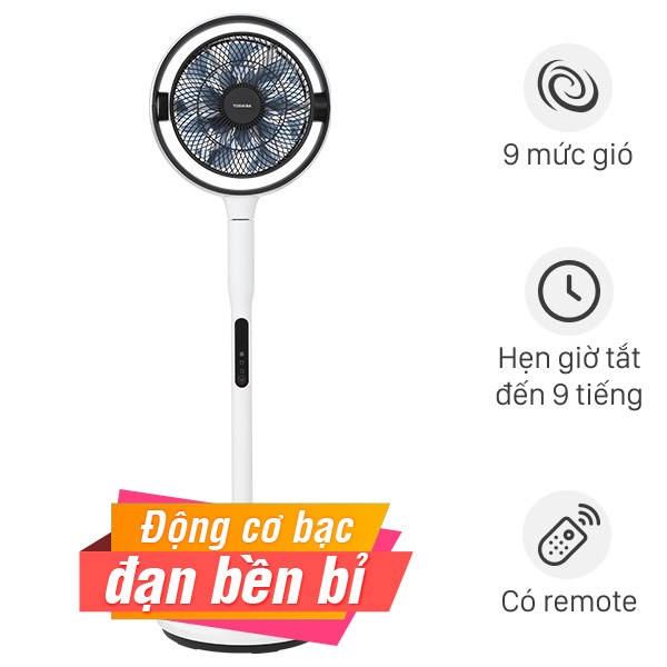 Quạt tuần hoàn Toshiba  16 cánh DC inverter F-DSC80XVN(W) 25W