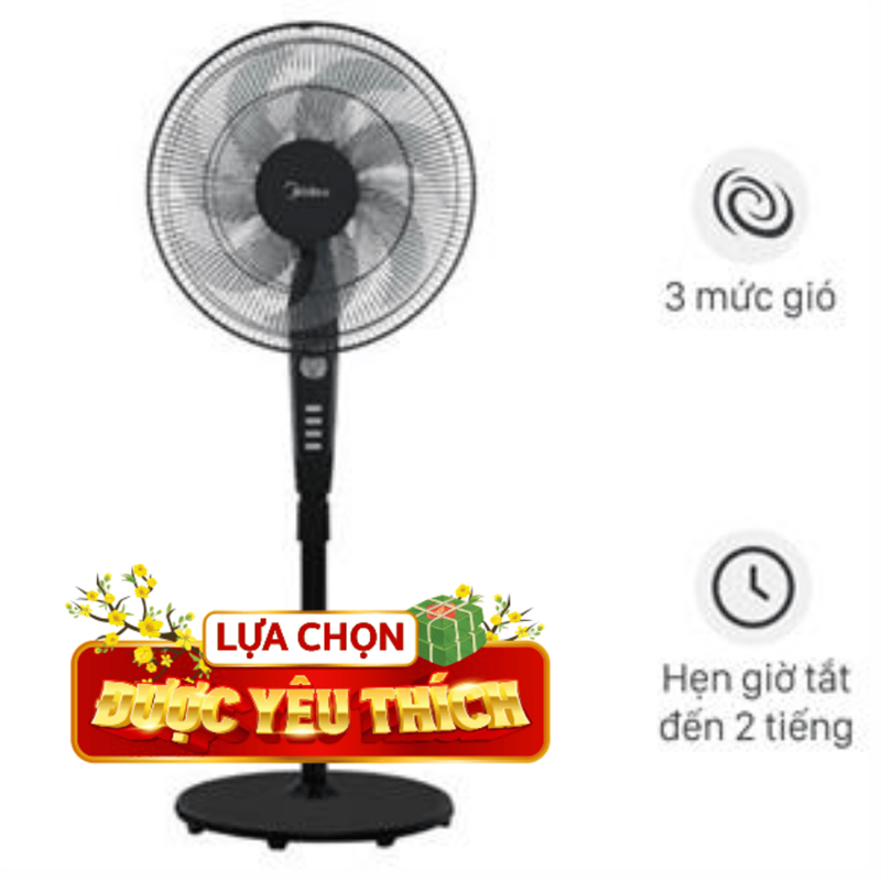Quạt đứng Midea  7 cánh FS40-24EVN(K) 50W