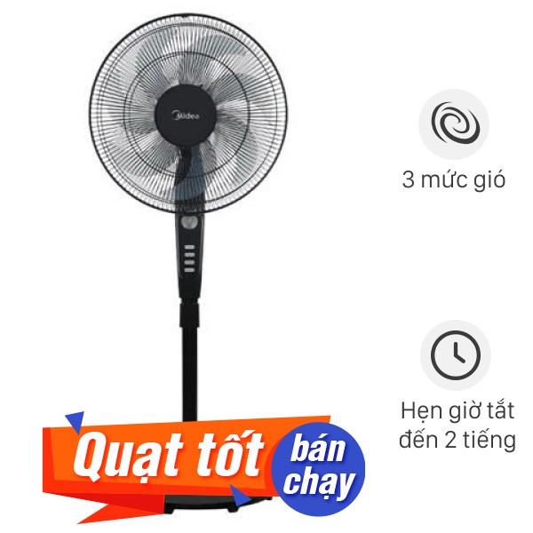 Quạt đứng Midea  7 cánh FS40-24EVN(K) 50W