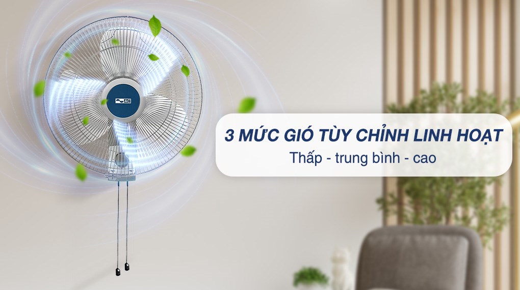 Quạt treo tường AC 3 cánh AWF03A163 55W