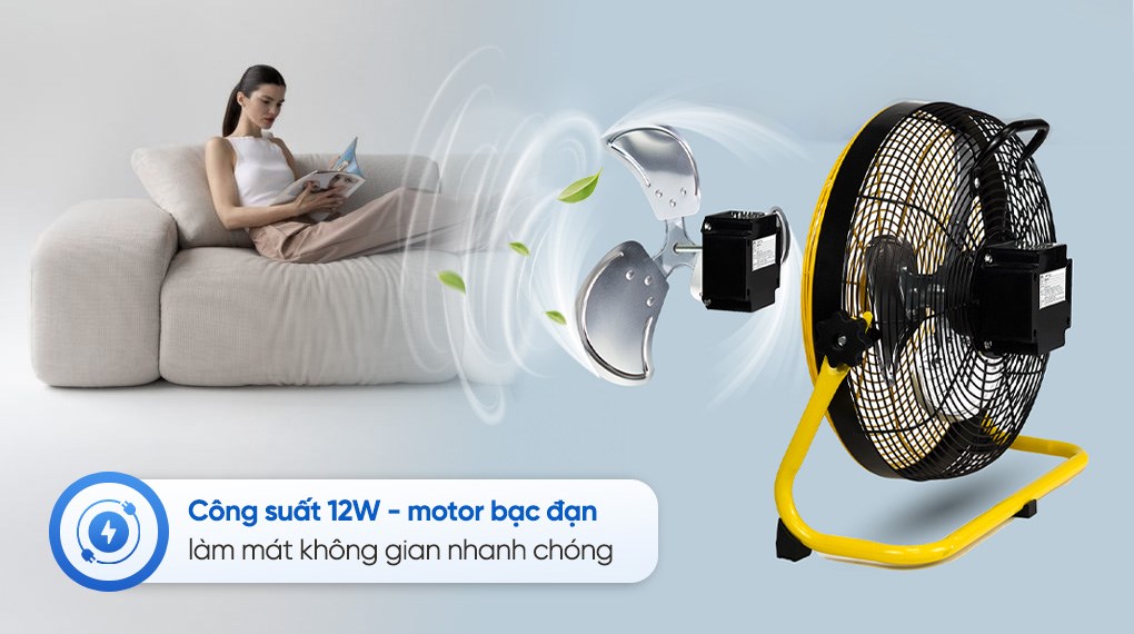 Quạt sạc điện AC 3 cánh ARF01D123 12W