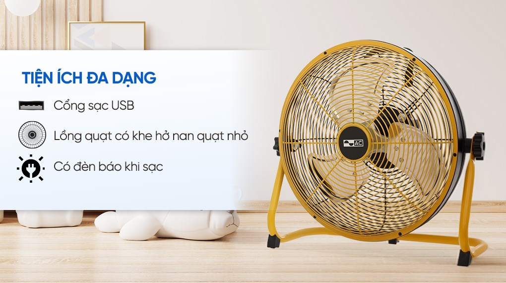 Quạt sạc điện AC 3 cánh ARF01D123 12W