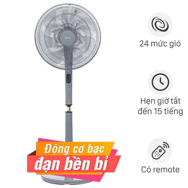 Quạt đứng Hitachi  7 cánh DC inverter LF-D6RCGM 24W